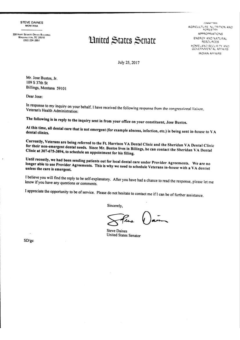 Daines Bustos letter